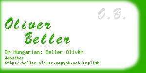 oliver beller business card